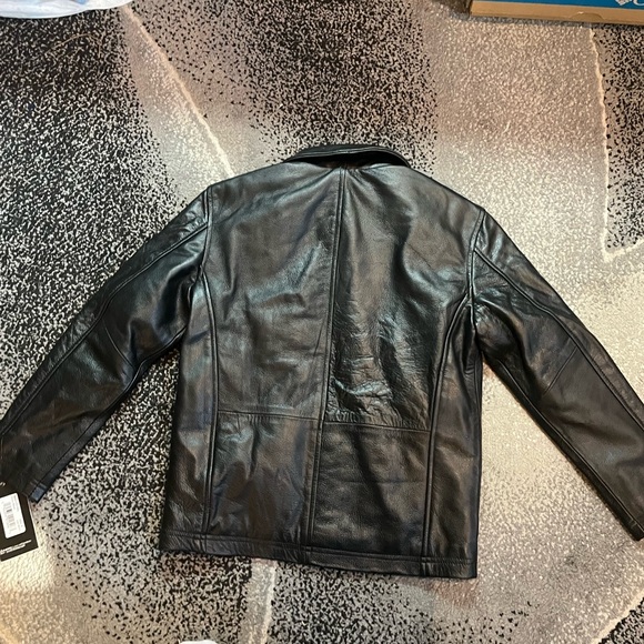 NWT MILWAUKEE LEATHER LKK1940 KIDS M JD BLACK LEATHER JACKET WITH FRONT ZIPPER - Picture 4 of 7